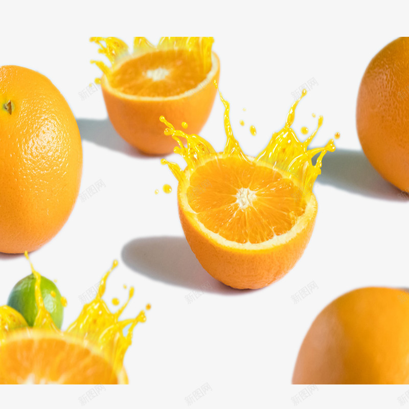 美味橘子png免抠素材_新图网 https://ixintu.com 新鲜 果汁 橘子 美味