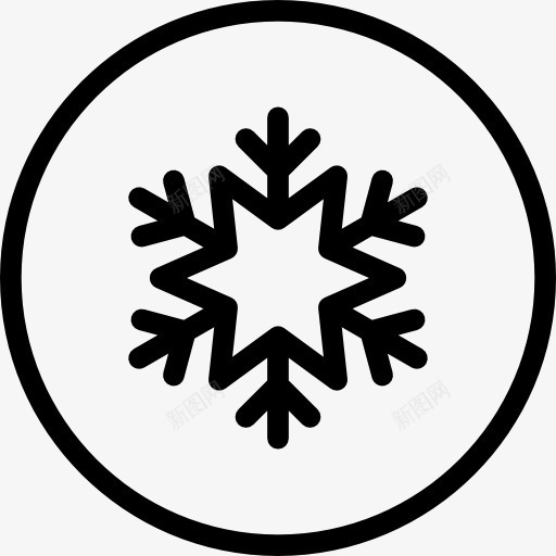 空调图标png_新图网 https://ixintu.com 冷冻 冷冻冷藏 形状和符号 空调 符号 雪花