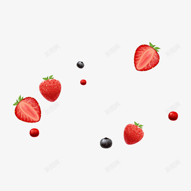 水果草莓蓝莓png免抠素材_新图网 https://ixintu.com png 水果 草莓 蓝莓