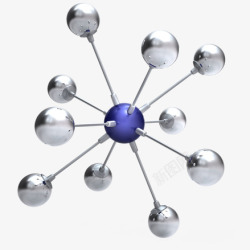 基因圆球分子高清图片