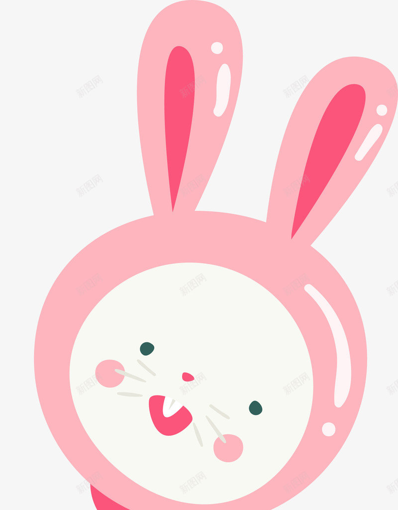 粉色兔子png免抠素材_新图网 https://ixintu.com 卡通可爱 可爱 小兔子 小清新 玩具 矢量图案