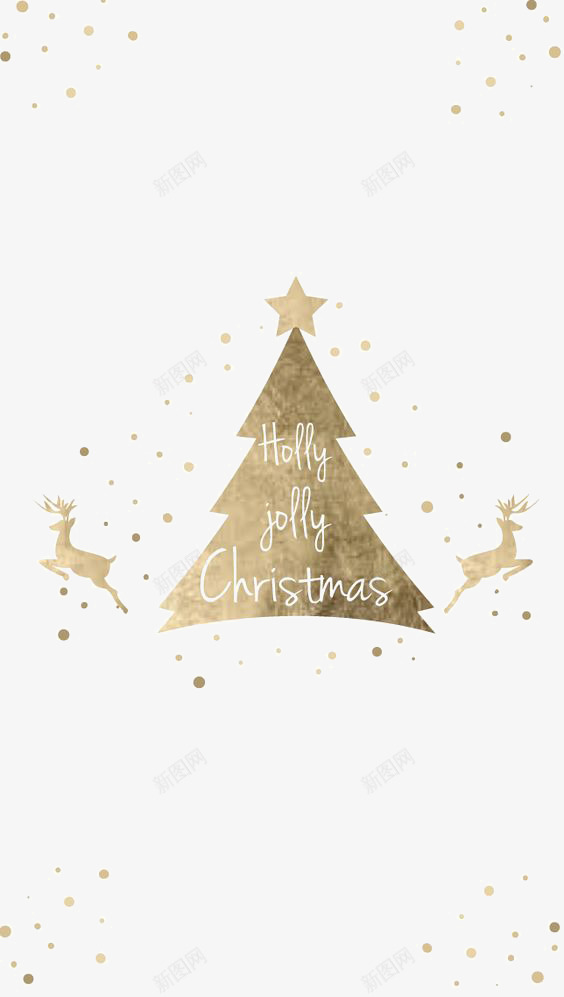 圣诞季圣诞树贺卡png免抠素材_新图网 https://ixintu.com 圣诞 圣诞树 设计 贺卡