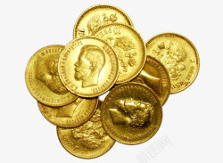 金色硬币一堆金币高清图片