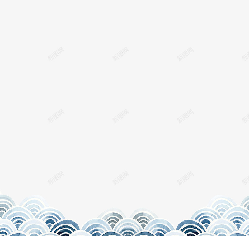简单手绘中国风海浪png免抠素材_新图网 https://ixintu.com 中国风 手绘 抽象海浪素材 波浪 浪花 海浪 海浪形状