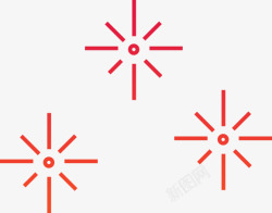 官方logo跨年狂欢季辅助元素雪花图标高清图片