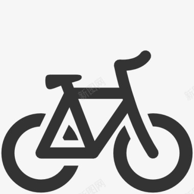 自行车icon图标图标