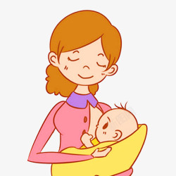 抱婴儿的家庭主妇妈妈喂奶高清图片