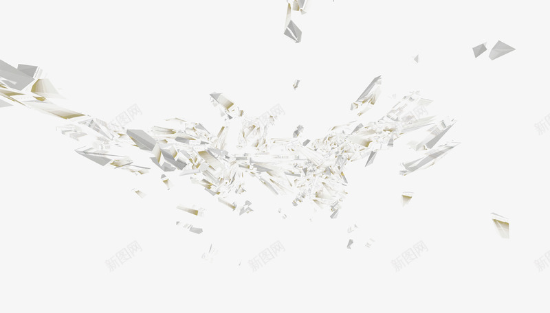 艺术科技图案破裂的玻璃png免抠素材_新图网 https://ixintu.com 光影变幻 光影特效 抽象素材 炫彩 玻璃 破裂 碎块 科技元素 科技图片