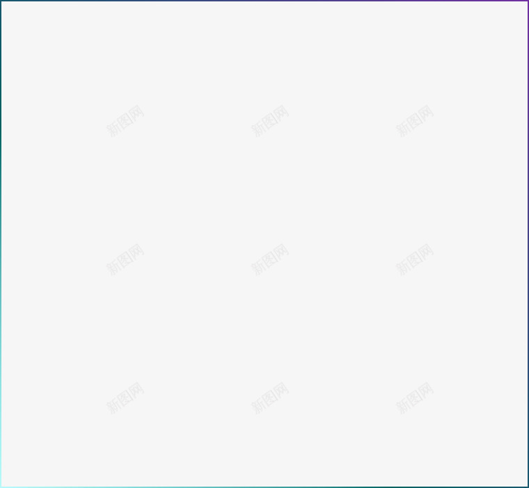 蓝紫色渐变线框图标png_新图网 https://ixintu.com 无背景 时尚 渐变 科技 线框