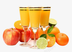 橘汁果汁高清图片