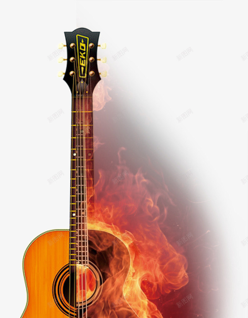 音乐节吉他png免抠素材_新图网 https://ixintu.com 乐器 创意 吉他 火 热情 燃烧 装饰 音乐 音乐节
