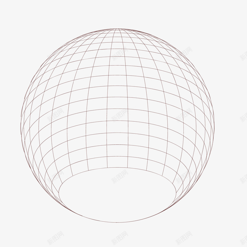 球形空间圆环网格png免抠素材_新图网 https://ixintu.com 圆环 球形 空间 网格 透明网格