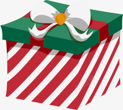 扁平化蝴蝶圣诞彩色礼物盒装饰高清图片