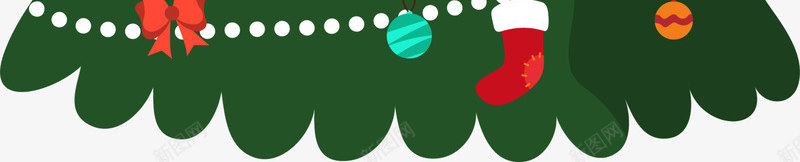 卡通冬日绿色圣诞树png免抠素材_新图网 https://ixintu.com 冬日树木 卡通树木 圣诞树 圣诞节 彩球 装饰图案