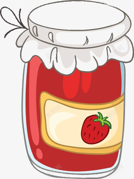 卡通罐头png免抠素材_新图网 https://ixintu.com 包装 卡通 罐头 草莓罐头