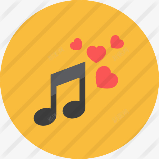 音乐图标png_新图网 https://ixintu.com 婚礼 浪漫的音符 爱和浪漫 爱的心 音乐和多媒体 音乐播放器 音乐的音符 音乐符号 颤抖