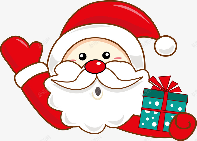 圣诞老人和礼物png免抠素材_新图网 https://ixintu.com 卡通老人 圣诞快乐 圣诞老人 圣诞节 礼物 装饰图案