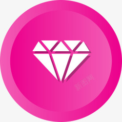 深蓝色钻石商务钻石icon图标高清图片