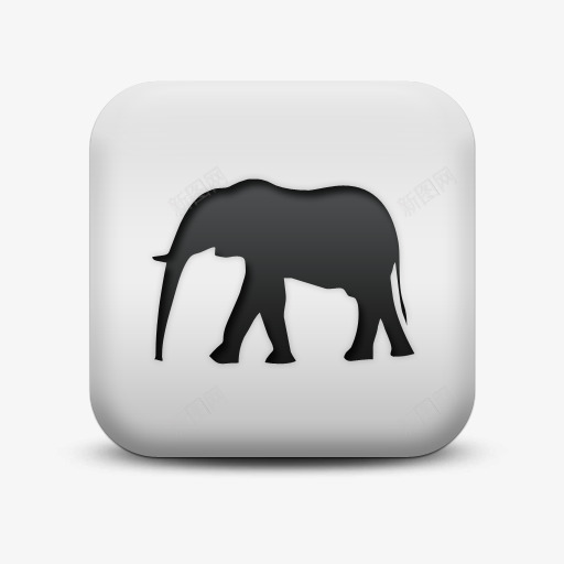 不光滑的白色的广场图标动物动物png_新图网 https://ixintu.com animal animals elephant icon matte square white 不光滑的 不光滑的白色的广场图标动物动物大象AnimalsIcons免费下载 动物 图标 广场 白色的