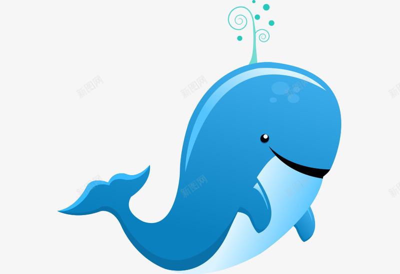 卡通海洋生物鲸鱼矢量图eps免抠素材_新图网 https://ixintu.com 卡通 海洋生物 矢量图