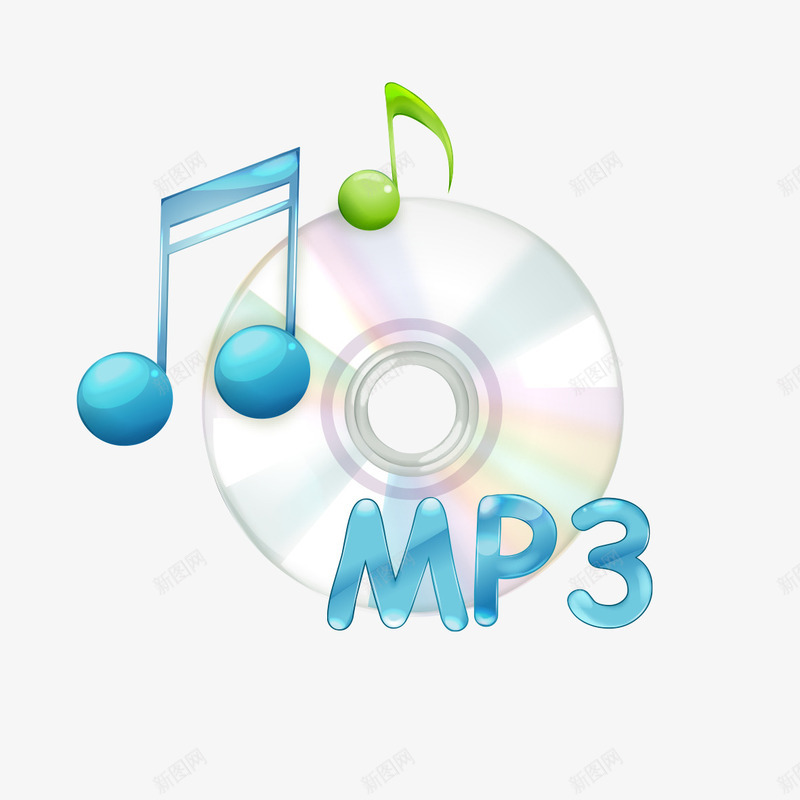 mp3光碟音符png免抠素材_新图网 https://ixintu.com mp3 光碟 图片 音符