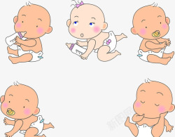 婴儿坐婴儿的各种动作高清图片