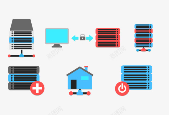 黑客入侵网络图标图标