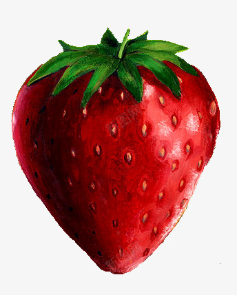 红色草莓彩绘png免抠素材_新图网 https://ixintu.com 彩绘 红色 草莓