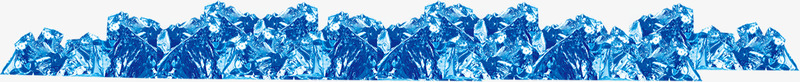 蓝色冰晶像雪山png免抠素材_新图网 https://ixintu.com 冰晶 蓝色 雪山