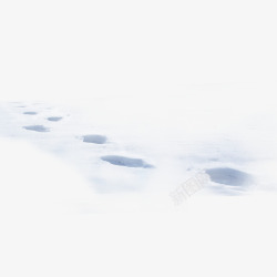 雪地里的脚印雪地里高清图片