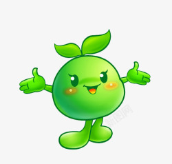 小草表情卡通小草高清图片