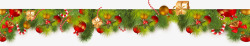 圣诞节海报植物装饰素材