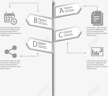 指路牌信息表png免抠素材_新图网 https://ixintu.com PPT 信息 商务 图表 多彩 示意图 统计 说明