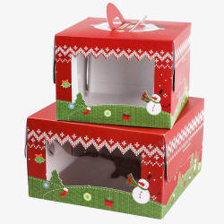 规格齐全圣诞毛衣系列蛋糕盒高清图片