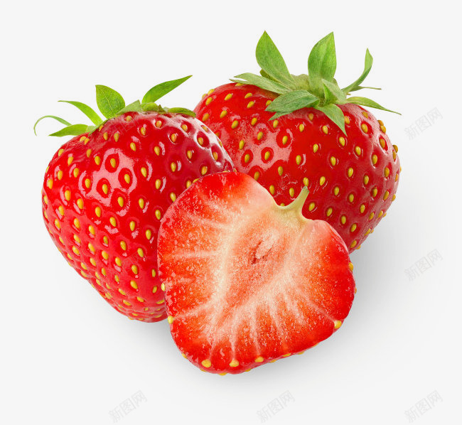摄影红色的新鲜草莓png免抠素材_新图网 https://ixintu.com 摄影 新鲜 红色 草莓