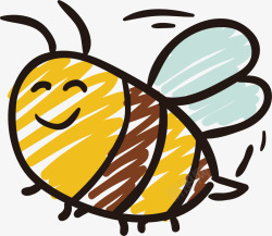可爱的蜜蜂矢量图素材