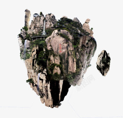 卡通山峰风景江西三清山风景悬浮山体高清图片