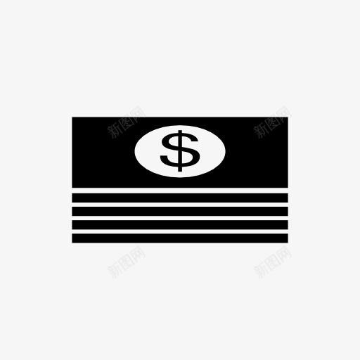 dollaricon图标png_新图网 https://ixintu.com 简笔画 美元 钞票 钱