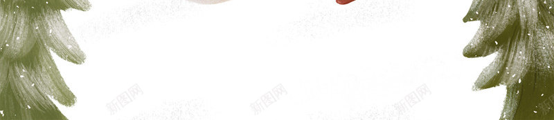 手绘雪地堆雪人元素图psd免抠素材_新图网 https://ixintu.com 人物 冬天 堆雪人 底纹元素 手绘 梅花