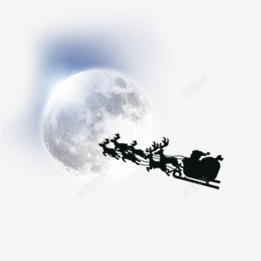 一辆圣诞老人雪橇车psd免抠素材_新图网 https://ixintu.com 一辆雪橇车 圣诞老人 平安夜 手绘 派礼物 烟囱 麋鹿车