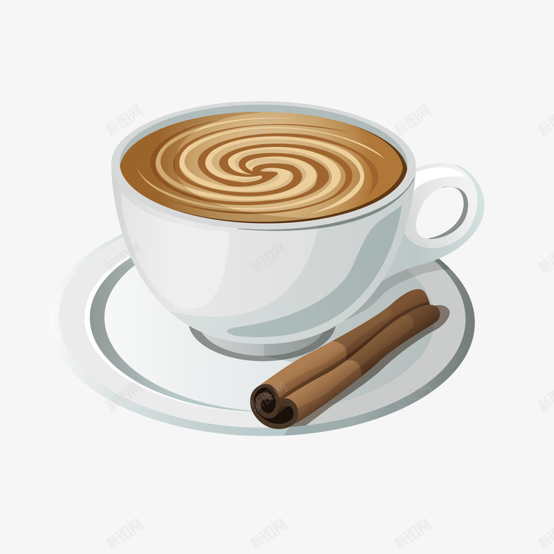 卡通咖啡饮品矢量图ai免抠素材_新图网 https://ixintu.com 下午茶 卡通 咖啡 饮品设计 饮料设计 矢量图