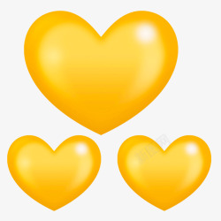 黄色爱心花朵创意背景黄色创意立体感恩节爱心高清图片