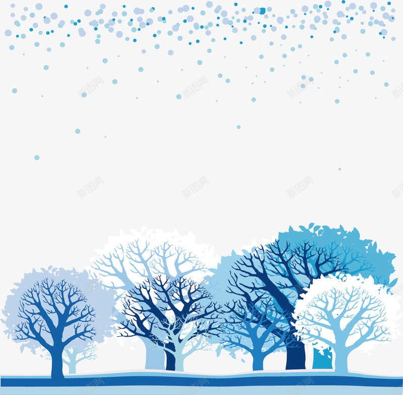 蓝色雪景大雪png免抠素材_新图网 https://ixintu.com png大雪 下大雪 大雪素材 矢量大雪 矢量大雪素材 蓝色素材 雪景