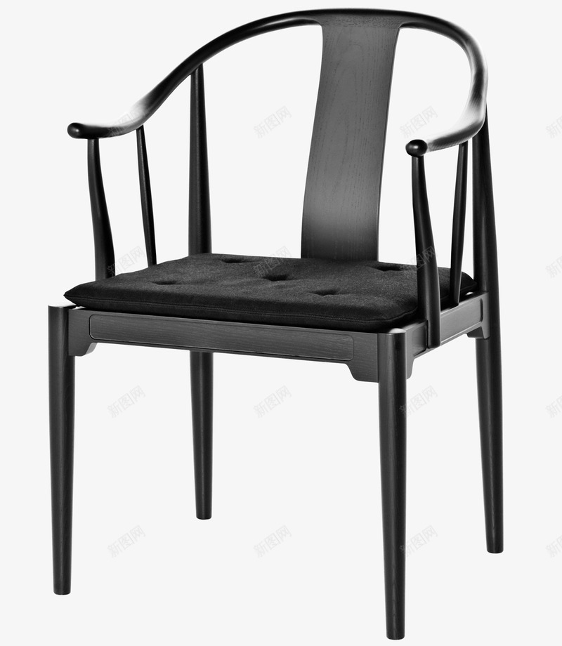 黑色的椅子png免抠素材_新图网 https://ixintu.com 坐垫 椅子 黑色