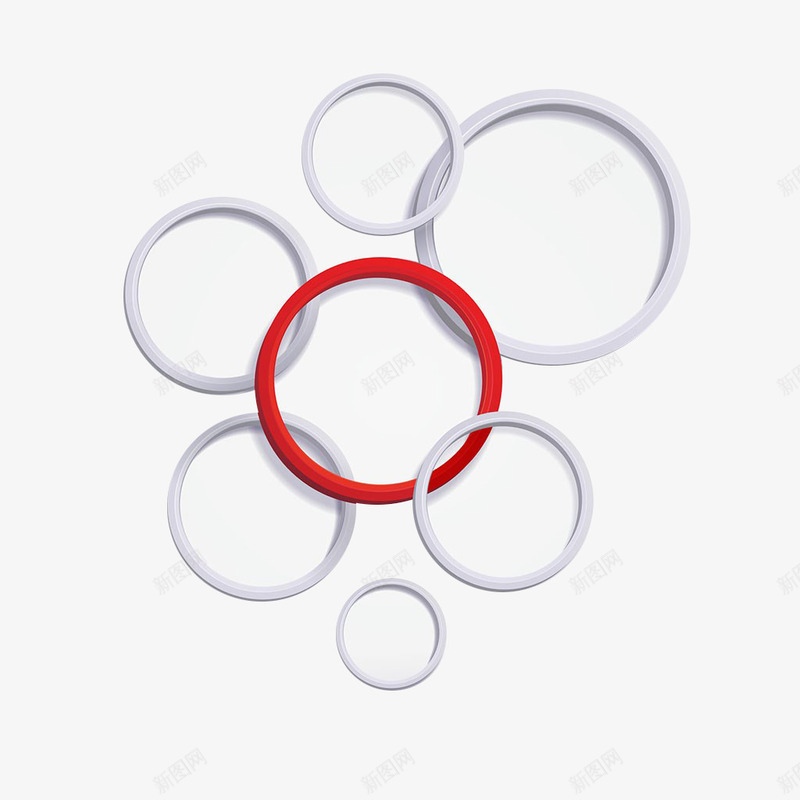 几何圆形装饰png免抠素材_新图网 https://ixintu.com 几何 圆形 漂浮 白色