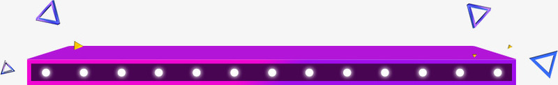 手绘立体紫色舞台霓虹灯png免抠素材_新图网 https://ixintu.com 分割 标题栏 漂浮 紫色 舞台 闪耀舞台 霓虹灯
