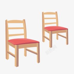 吧台椅子手绘椅子元素矢量图高清图片