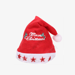 红色五角星圣诞帽素材