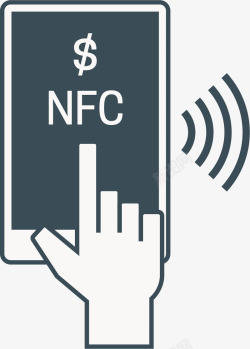 手机移动手机移动支付NFC矢量图图标高清图片