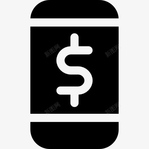 移动支付图标png_新图网 https://ixintu.com 手机 手机业务 支付盒 电话 美元符号